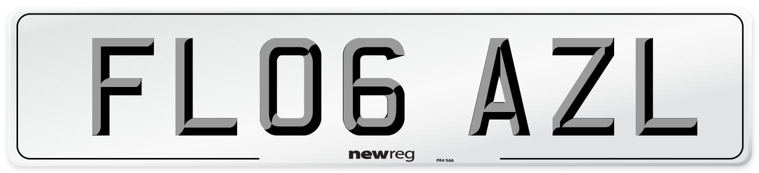 FL06 AZL Number Plate from New Reg